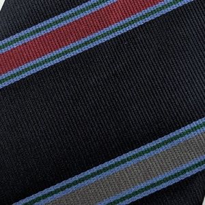 Narrow silk tie handmade in Spain for Mark Cross